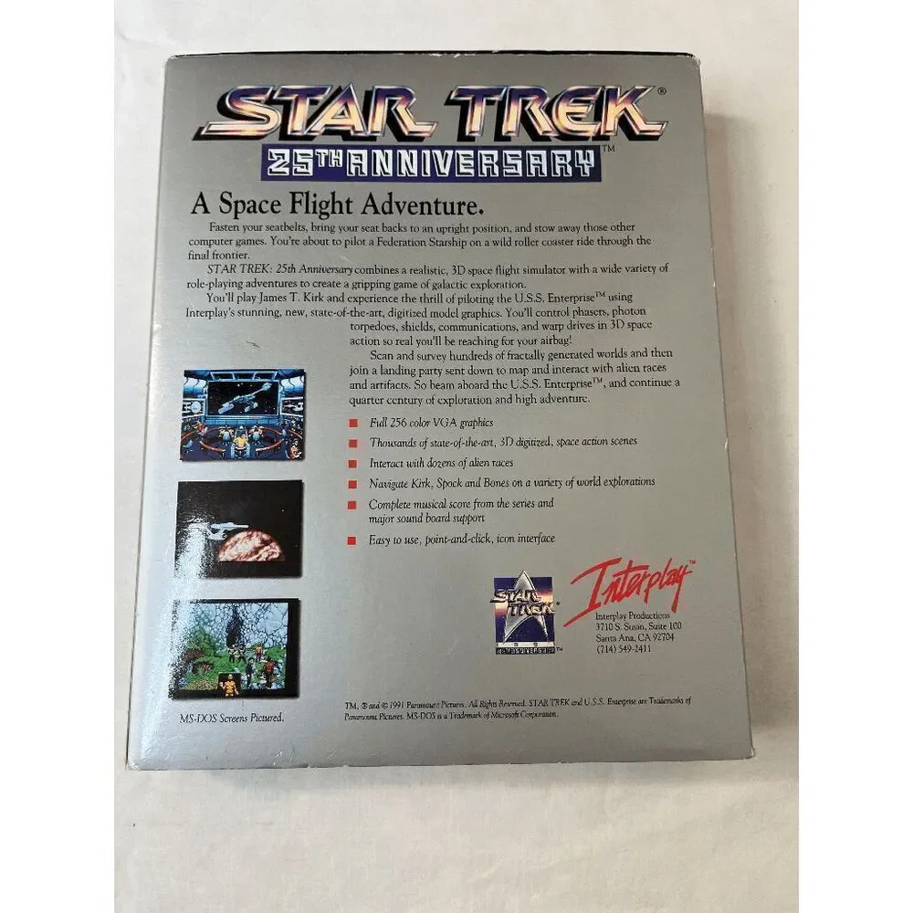 Star Trek 25th Anniversary‎ (IBM Tandy DOS 2.1) 5.25 Complete Big Box Game